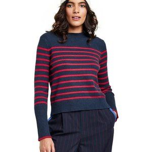 NWT LA LIGNE X TARGET Navy/Red Striped Crewneck Sweater Size XL